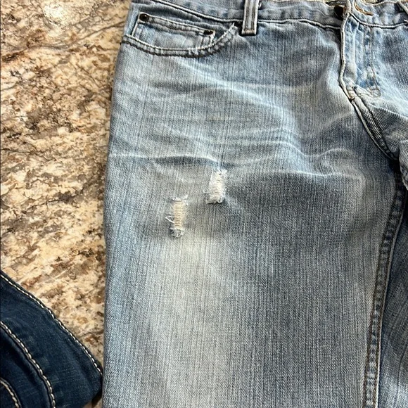 American Eagle Outfitters Light Blue Boot Cut Jeans - Picture 3 of 10